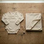 the signature bundle | kimono onesie + swaddle