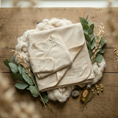 the signature bundle | kimono onesie + swaddle